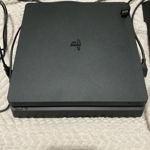 Sony PlayStation 4 Console with Black and Gray Controllers - Picture 2 of 6